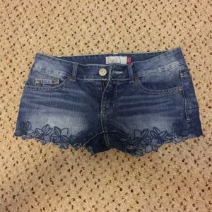 Super cute jean shorts with embellishments